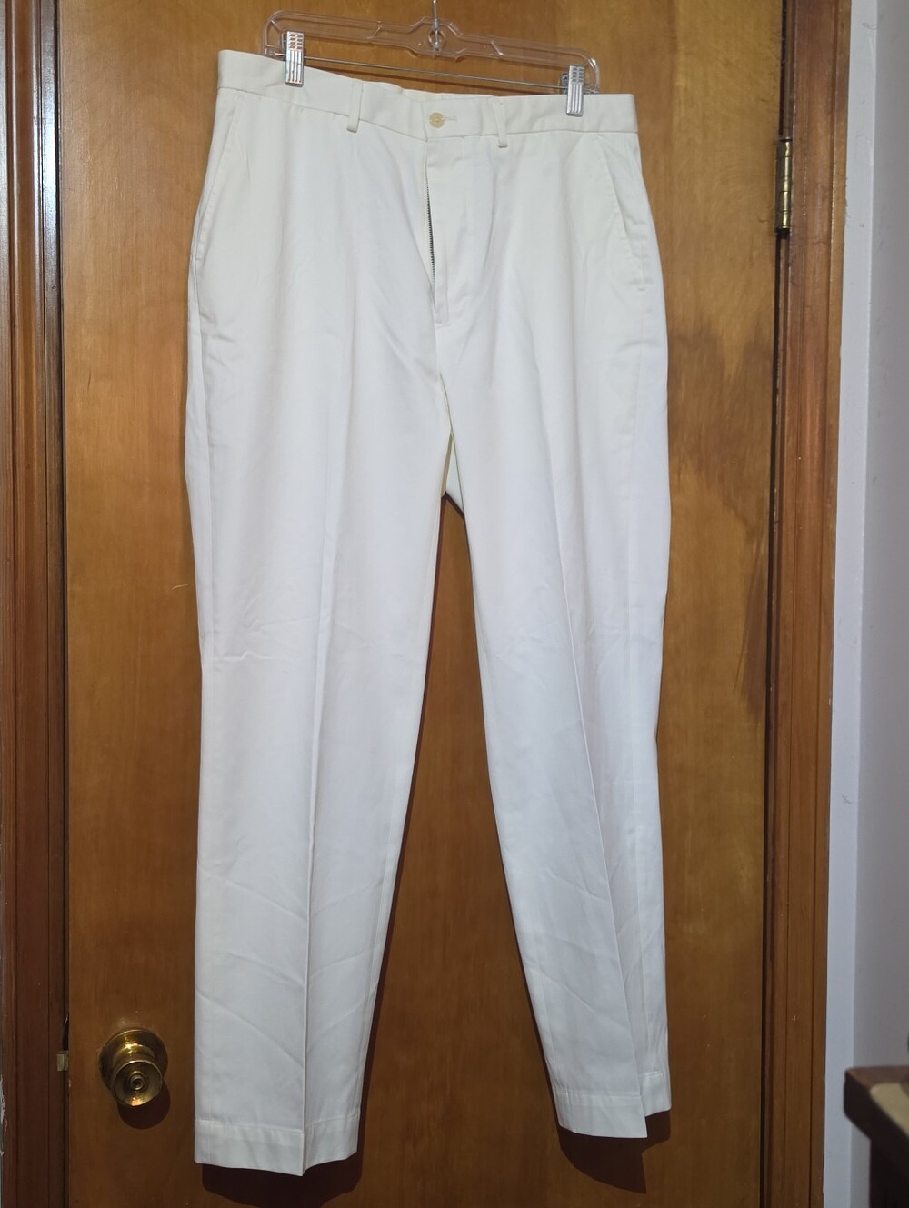 Polo Golf Ralph Lauren Cream Chino Trousers 34x30 Pima Cotton Blend Dress Pants